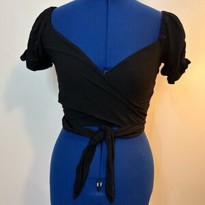 Flynn Skye Cropped Multi Way Tie Front Shirt